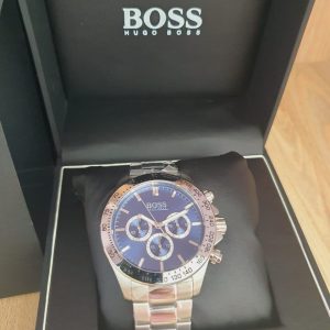  Shop Authentic Hugo Boss Ikon Blue Dial Silver Steel Strap Watch for Men - 1512963 - Luxxuri