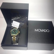  Shop Authentic Movado Series 800 Chronograph Green Dial Two Tone Steel Strap Watch For Men - 2600148 - Luxxuri
