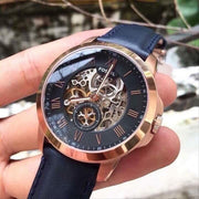  Shop Authentic Fossil Grant Mechanical Blue Dial Blue Leather Strap Watch for Men - ME3054 - Luxxuri