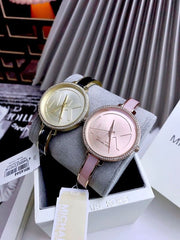 Shop Authentic Michael Kors Jaryn Quartz Gold Dial Black Steel Strap Watch For Women - MK4544 - Luxxuri