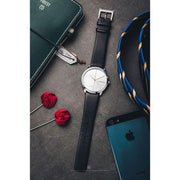  Shop Authentic Calvin Klein Minimal Silver Dial Brown Leather Strap Watch for Men - K3M221G6 - Luxxuri