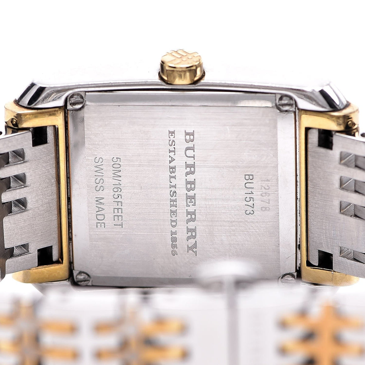  Shop Authentic Burberry Nova Checked White Dial Two Tone Stainless Steel Strap Watch for Women - BU1573 - Luxxuri