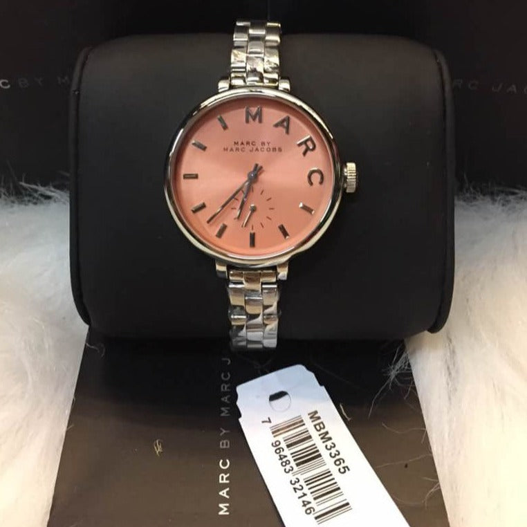  Shop Authentic Marc Jacobs Sally Orange Dial Silver Steel Strap Watch for Women - MBM3365 - Luxxuri