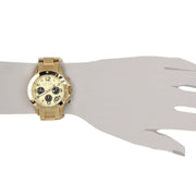  Shop Authentic Marc Jacobs Rock Metal Chronograph Gold Dial Gold Steel Strap Watch for Men - MBM3158 - Luxxuri