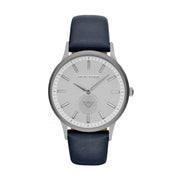  Shop Authentic Emporio Armani Renato White DIal Blue Leather Strap Watch For Men - AR11119 - Luxxuri