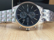  Shop Authentic Hugo Boss Jet Black Dial Silver Steel Strap Watch for Men - 1513383 - Luxxuri
