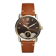  Shop Authentic Fossil The Commuter Twist Black Dial Brown Leather Strap Watch for Men -  ME1166 - Luxxuri