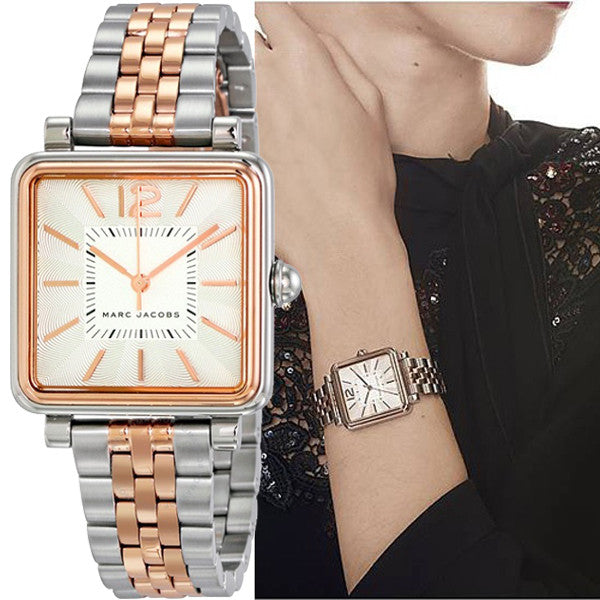  Shop Authentic Marc Jacobs Vic Silver Dial Two Tone Steel Strap Watch for Women - MJ3463 - Luxxuri