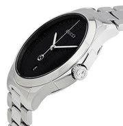  Shop Authentic Gucci G Timeless Black Dial Silver Steel Strap Watch For Men - YA126460 - Luxxuri