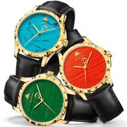 Shop Authentic Gucci G Timeless Coral Red Dial Black Leather Strap Watch For Men - YA126464 - Luxxuri