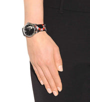  Shop Authentic Gucci Le Marche Des Merveilles Black Dial Black Leather Strap Unisex Watch - YA1264007 - Luxxuri