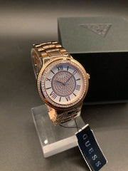  Shop Authentic Guess Madison Diamonds White Dial Rose Gold Steel Strap Watch for Women - W0637L3 - Luxxuri