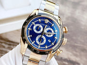  Shop Authentic Versace V-Ray Chronograph Quartz Blue Dial Two Tone Steel Strap Watch For Men - VE2I01021 - Luxxuri