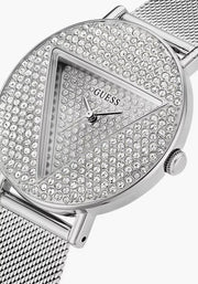  Shop Authentic Guess Iconic Diamonds Silver Dial Silver Mesh Bracelet Watch For Women - GW0477L1 - Luxxuri