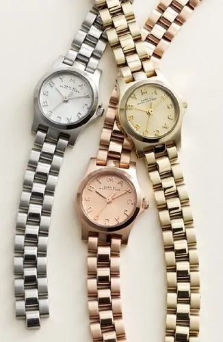  Shop Authentic Marc Jacobs Henry Dinky Gold Dial Gold Steel Strap Watch for Women - MBM3199 - Luxxuri