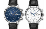  Shop Authentic IWC Portofino Chronograph Blue Dial Black Leather Strap Watch for Men - IW391023 - Luxxuri