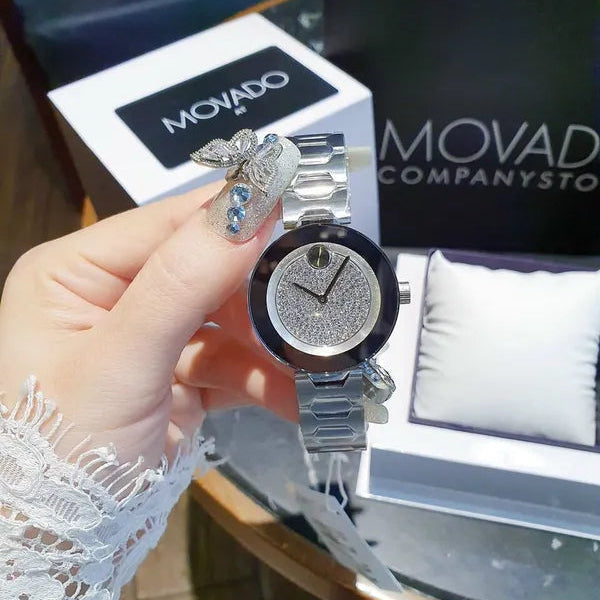 Shop Authentic Movado Bold Silver Dial Silver Steel Strap Watch For Women - 3600567 - Luxxuri
