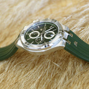  Shop Authentic Maurice Lacroix Aikon Chronograph Green Dial Green Rubber Strap Watch for Men  - AI1018-SS000-630-5 - Luxxuri