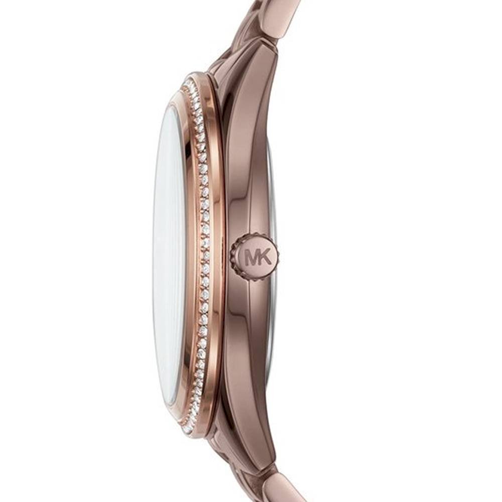  Shop Authentic Michael Kors Lauryn Rose Gold Dial Brown Steel Strap Watch for Women - MK3757 - Luxxuri