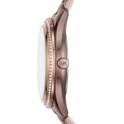  Shop Authentic Michael Kors Lauryn Rose Gold Dial Brown Steel Strap Watch for Women - MK3757 - Luxxuri