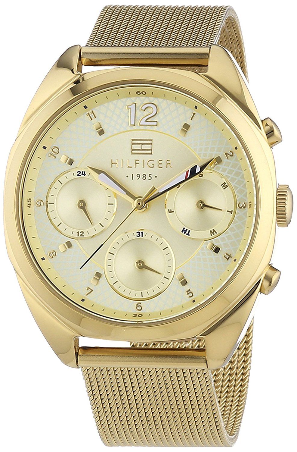  Shop Authentic Tommy Hilfiger Mia Gold Dial Gold Mesh Bracelet Watch for Women - 1781488 - Luxxuri
