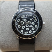  Shop Authentic Marc Jacobs Amy Black Dial Black Leather Strap Watch for Women - MBM1163 - Luxxuri