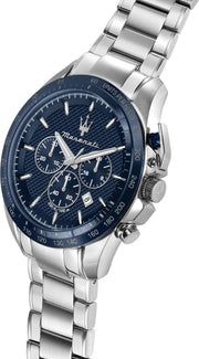  Shop Authentic Maserati Traguardo Chronograph Blue Dial 45mm Stainless Steel Watch For Men - R8873612043 - Luxxuri