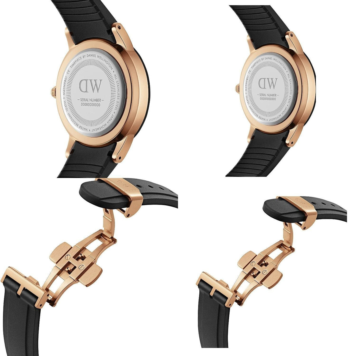  Shop Authentic Daniel Wellington Iconic Motion Black Dial Rubber Strap Watch For Women - DW00100426 - Luxxuri