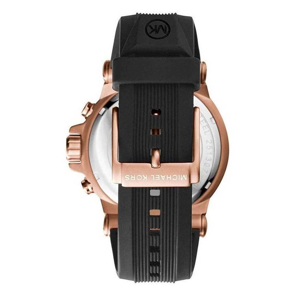  Shop Authentic Michael Kors Dylan Black Dial Black Rubber Strap Watch for Men - MK8184 - Luxxuri