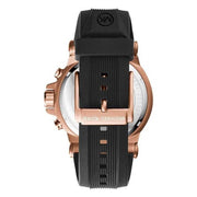  Shop Authentic Michael Kors Dylan Black Dial Black Rubber Strap Watch for Men - MK8184 - Luxxuri