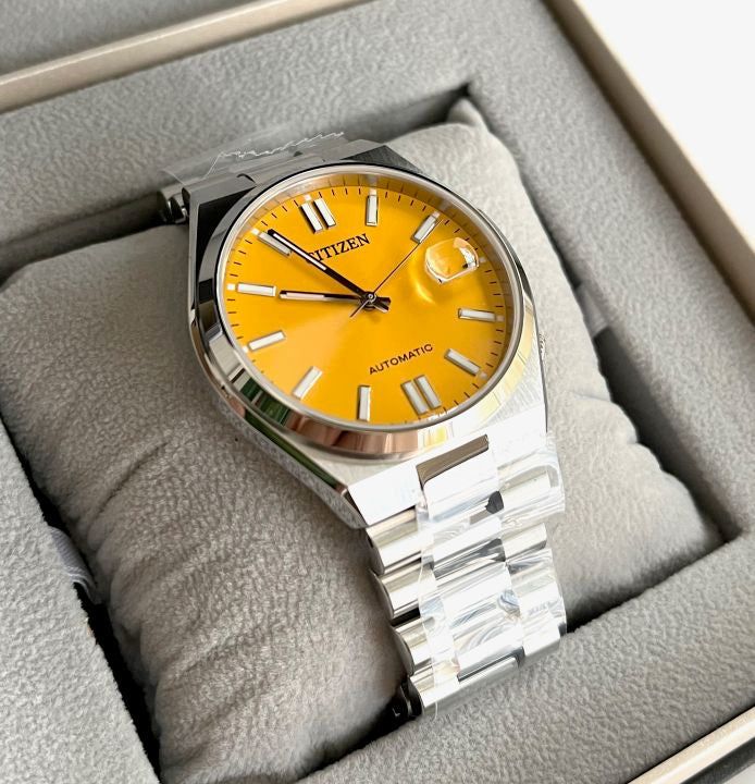  Shop Authentic Citizen Tsuyosa Automatic Yellow Dial Silver Steel Strap Watch for Men - NJ0150-81Z - Luxxuri