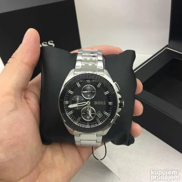  Shop Authentic Hugo Boss Volane Black Dial Silver Steel Strap Watch for Men - 1513949 - Luxxuri