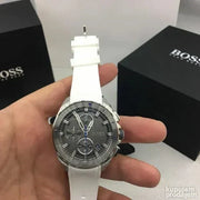  Shop Authentic Hugo Boss Volane Grey Dial White SIlicone Strap Watch for Men - 1513948 - Luxxuri