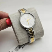  Shop Authentic Michael Kors Pyper Quartz Silver Dial Two Tone Steel Strap Watch For Women - MK1041 - Luxxuri