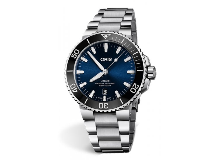  Shop Authentic Oris Aquis Date Blue Dial Silver Steel Strap Watch for Men - 0173377304135-0782405PEB - Luxxuri
