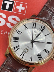  Shop Authentic Tissot T Classic Carson Premium White Dial Brown Leather Strap Watch for Women - T122.207.36.033.00 - Luxxuri