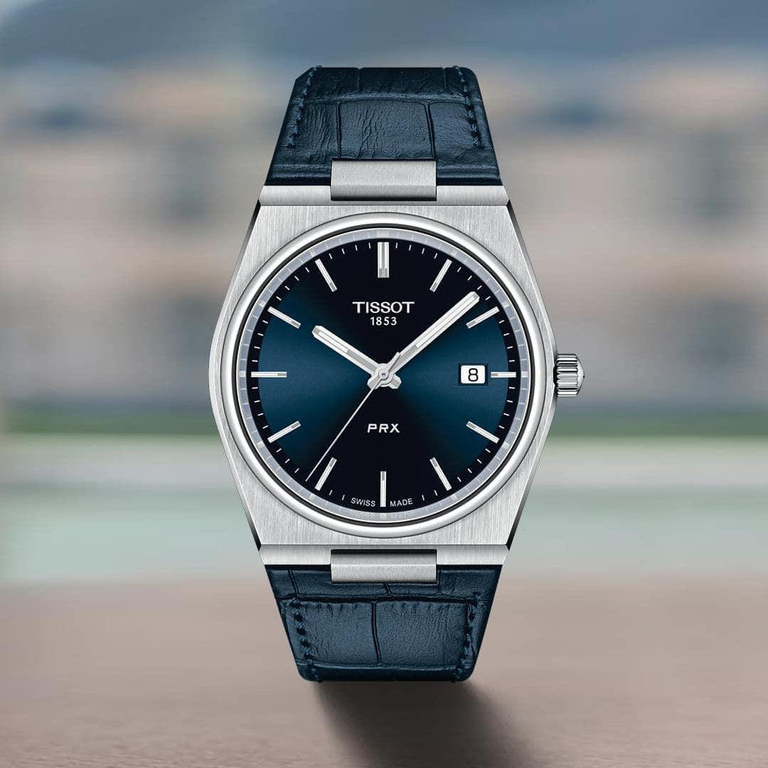  Shop Authentic Tissot PRX Blue Dial Blue Leather Strap Watch for Men - T137.410.16.041.00 - Luxxuri