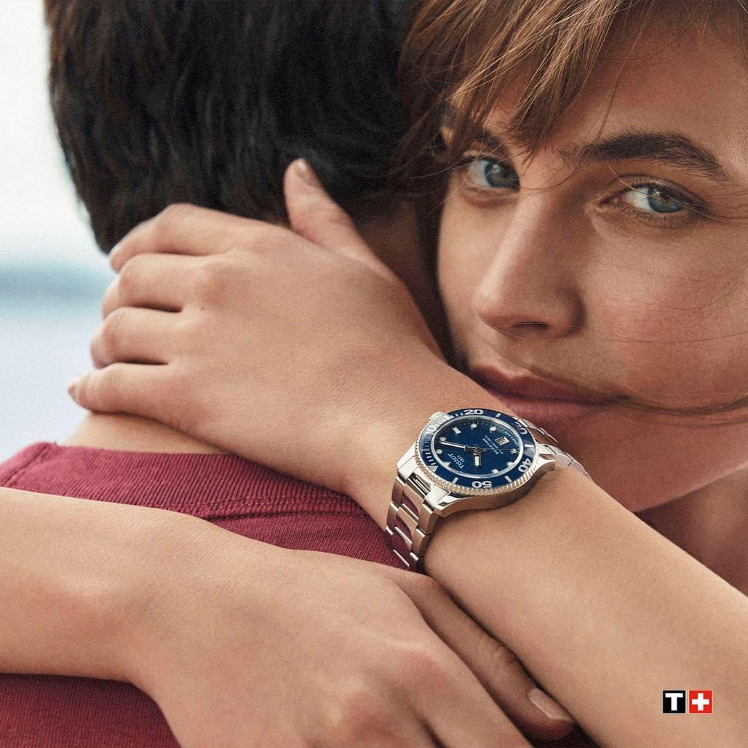  Shop Authentic Tissot Seastar 1000 Lady Blue Dial Silver Steel Strap Watch For Women - T120.210.11.041.00 - Luxxuri