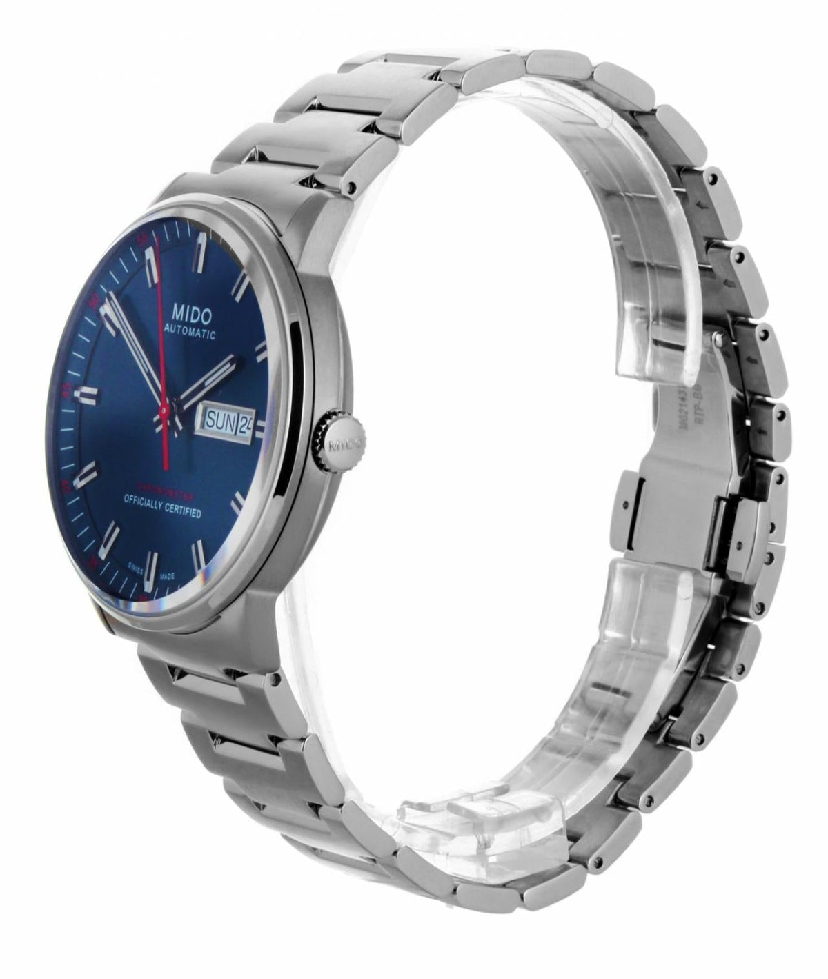  Shop Authentic Mido Commander II Automatic Chronometer Blue Dial Silver Steel Strap Watch For Men - M021.431.11.041.00 - Luxxuri