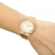  Shop Authentic Guess Cosmo Diamonds Silver Dial Rose Gold Steel Strap Watch For Women - GW0033L3 - Luxxuri