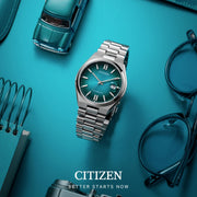  Shop Authentic Citizen Tsuyosa Automatic Blue Dial Silver Steel Strap Watch For Men - NJ0151-88X - Luxxuri