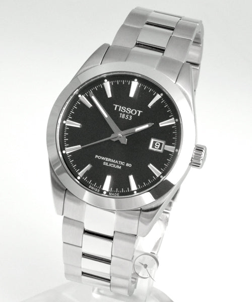  Shop Authentic Tissot Gentleman Powermatic 80 Silicium Black Dial Silver Steel Strap Watch For Men - T127.407.11.051.00 - Luxxuri