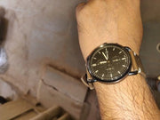  Shop Authentic Fossil Commuter Chronograph Black Dial Brown Leather Strap Watch for Men - FS5403 - Luxxuri