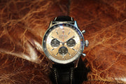  Shop Authentic Breitling Navitimer B01 Chronograph 43 Brown Dial Black Leather Strap Watch for Men - AB0138241K1P1 - Luxxuri