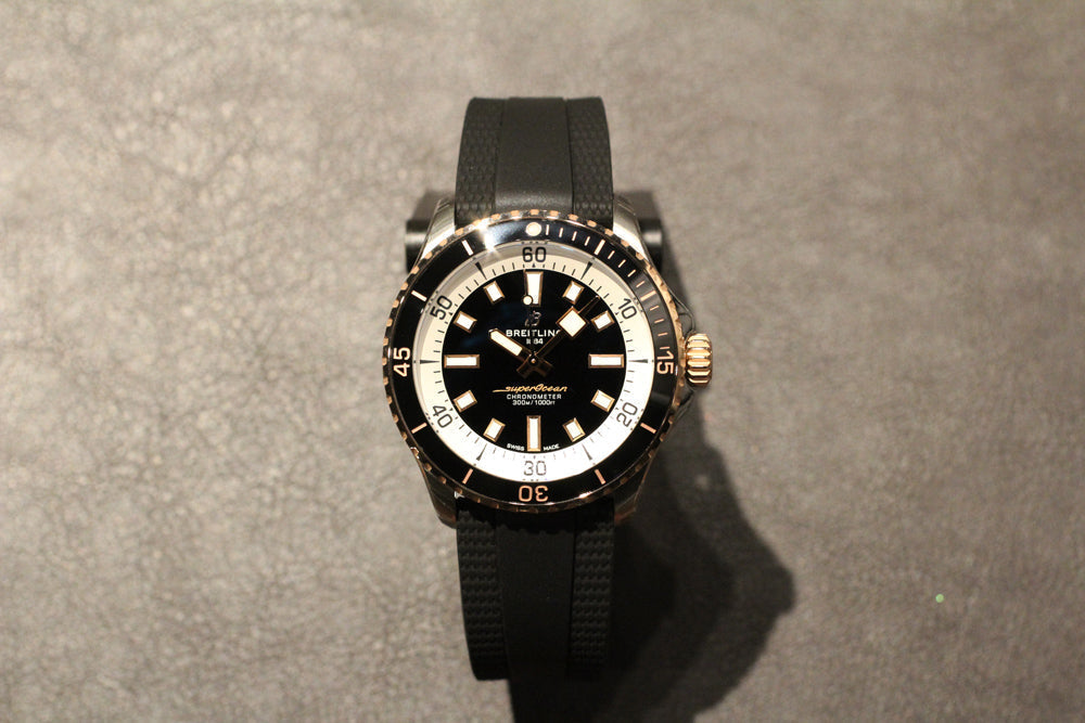  Shop Authentic Breitling Superocean Automatic 42 Black Dial Black Rubber Strap Watch for Men - U17375211B1S1 - Luxxuri