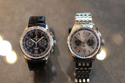  Shop Authentic Breitling Premier B01 Chronograph 42 Black Dial Black Leather Strap Watch for Men - AB0145221B1P1 - Luxxuri