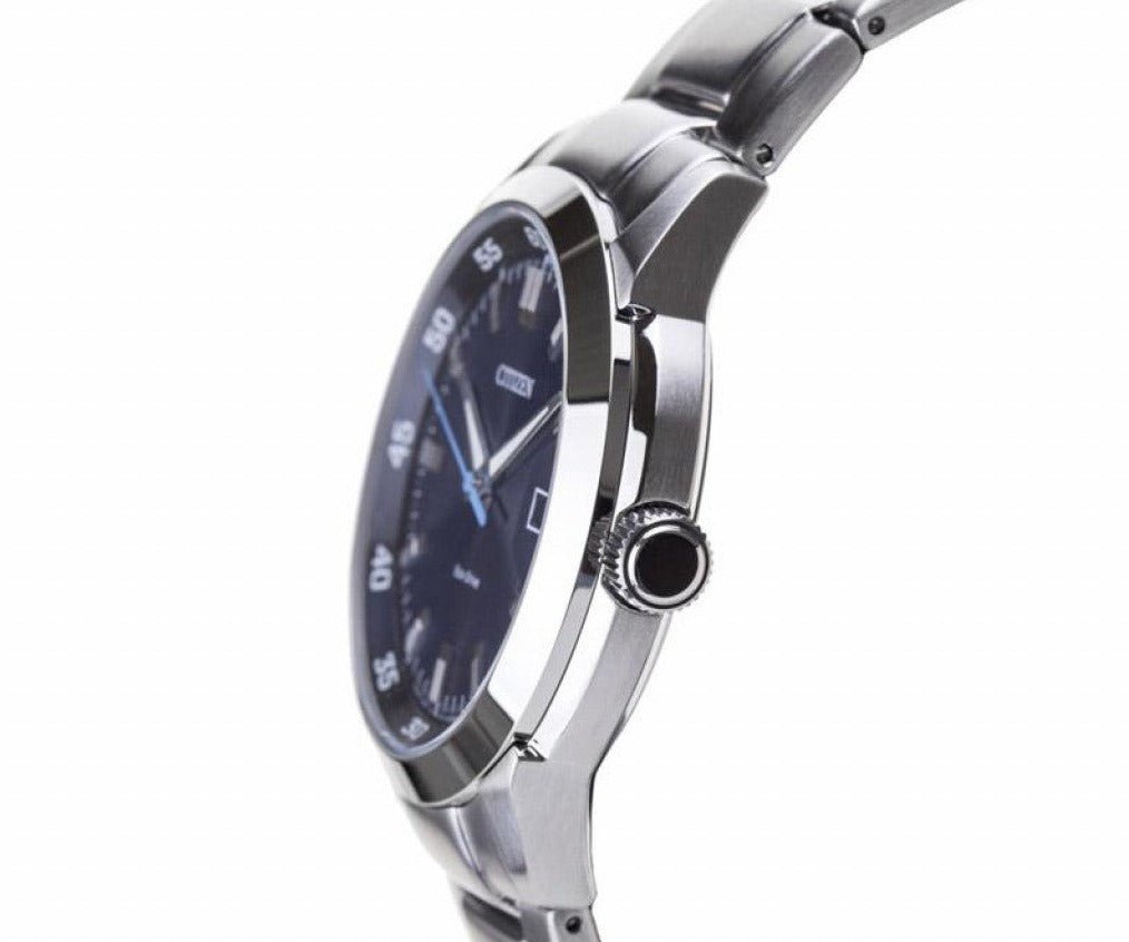  Shop Authentic Citizen Eco Drive Blue Dial Silver Stainless Steel Watch For Men - BM7140-54L - Luxxuri