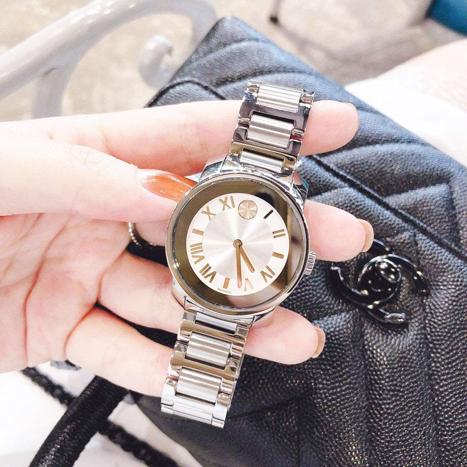  Shop Authentic Movado Bold Silver Dial Silver Steel Strap Watch for Women - 3600244 - Luxxuri