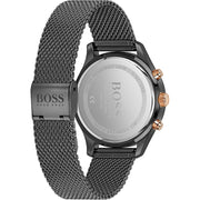  Shop Authentic Hugo Boss Associate Black Dial Black Mesh Bracelet Watch for Men - 1513811 - Luxxuri
