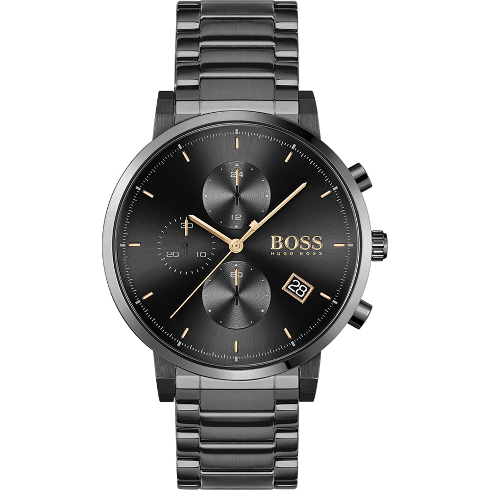  Shop Authentic Hugo Boss Integrity Black Dial Black Steel Strap Watch for Men - 1513780 - Luxxuri